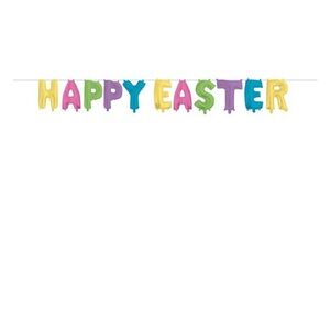 Happy Easter balloon banner